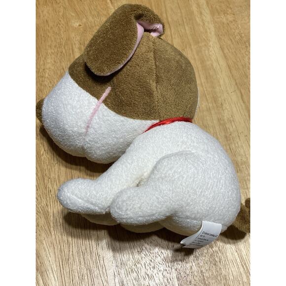 Hallmark Stuffed Animal Bull Terrier Puppy Dog Plush Toy Big Head Brown Dog - Picture 3 of 7